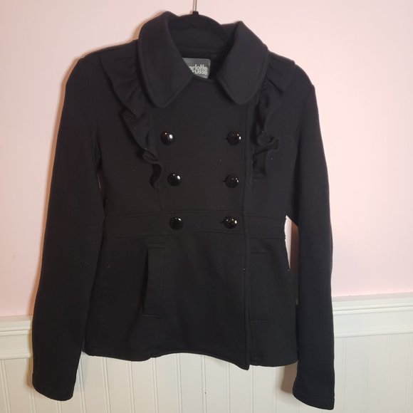 Charlotte Russe Jackets & Blazers - Small Black Charlotte Russe Peacoat